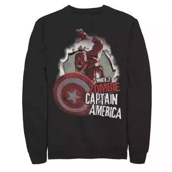 Мужской свитшот с плакатом Marvel «Что если бы Капитан Америка: взрыв зомби» Licensed Character