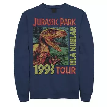 Мужской свитшот с плакатом «Парк Юрского периода Исла Нублар 1993 года» Licensed Character, синий
