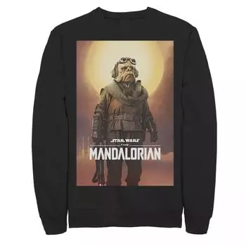 Мужской свитшот с плакатом с персонажем «Звездных войн» The Mandalorian Kuiil Licensed Character