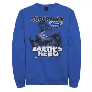 Мужской свитшот с плакатом Superman Earth's Hero DC Comics