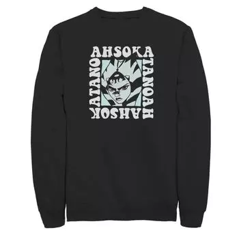 Мужской свитшот с плакатом «Звездные войны Асока Groovy Box» Licensed Character