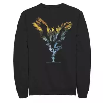 Мужской свитшот с пламенем дракона Harry Potter