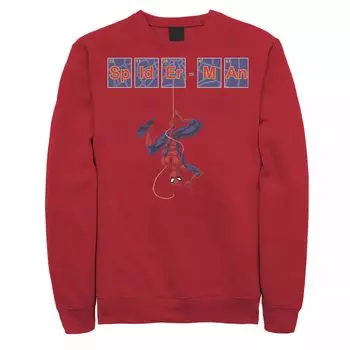 Мужской свитшот с плиткой из периодических элементов Marvel Spider-Man Licensed Character