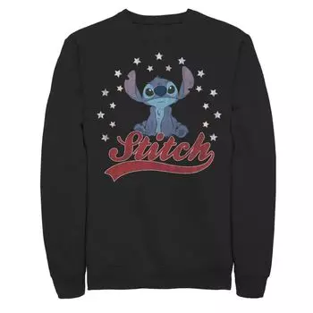 Мужской свитшот с портретом Disney Lilo & Stitch Americana Stitch