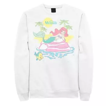 Мужской свитшот с портретом Disney The Little Mermaid Ariel Beach Licensed Character