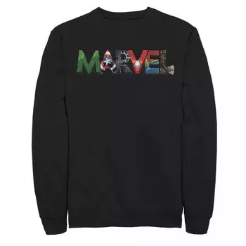 Мужской свитшот с портретом и надписью «Marvel Avengers» Licensed Character