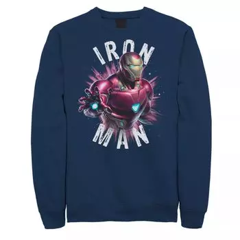 Мужской свитшот с портретом Marvel Avengers Endgame Iron Man Power Licensed Character