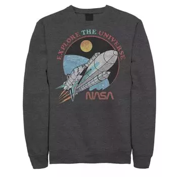 Мужской свитшот с портретом NASA Explore The Universe Circle Licensed Character