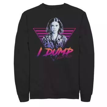 Мужской свитшот с портретом Netflix Stranger Things Eleven I Dump Your Ass Licensed Character