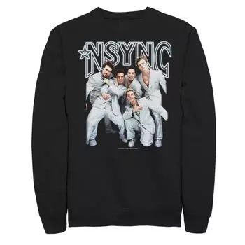 Мужской свитшот с портретом Nsync Group Shot Licensed Character