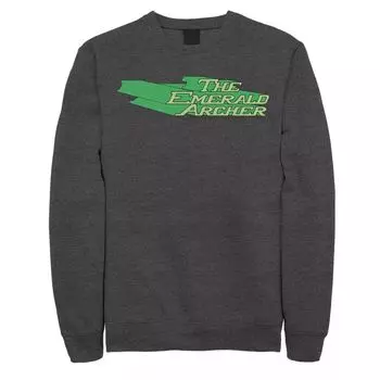 Мужской свитшот с постером и текстовым плакатом DC Comics The Emerald Archer Licensed Character