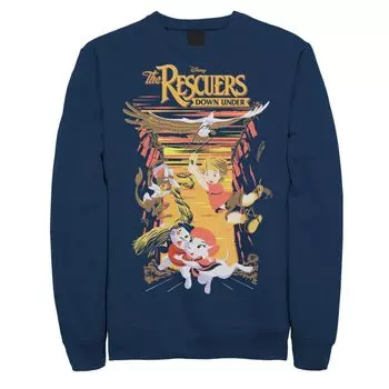 Мужской свитшот с постером к фильму Disney's The Rescuers Down Under Licensed Character