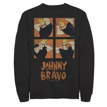 Мужской свитшот с прической Cartoon Network Johnny Bravo Box Up, Black Licensed Character, черный