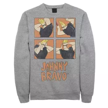 Мужской свитшот с прической Cartoon Network Johnny Bravo Box Up Licensed Character