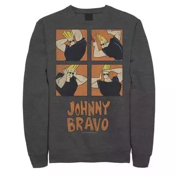 Мужской свитшот с прической Cartoon Network Johnny Bravo Box Up Licensed Character