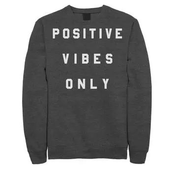 Мужской свитшот с простой надписью "Positive Vibes Only" Licensed Character