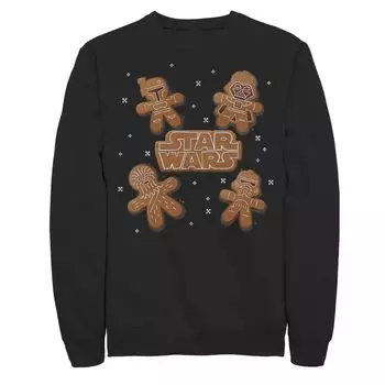 Мужской свитшот с пряничным принтом «Звездные войны» Star Wars, черный