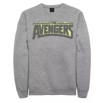 Мужской свитшот с пылающим логотипом Marvel The Avengers Licensed Character