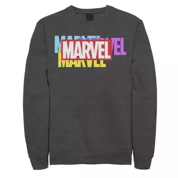 Мужской свитшот с разноцветным логотипом Marvel Licensed Character
