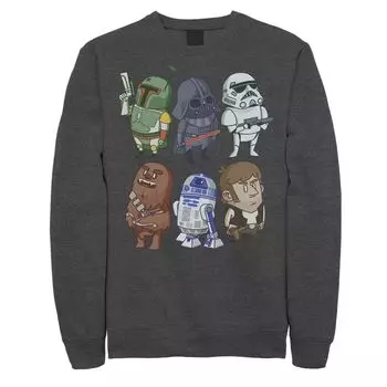 Мужской свитшот с рисунками в виде рисунков Star Wars