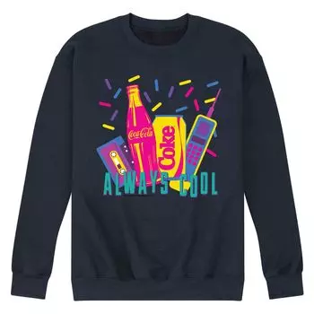 Мужской свитшот с рисунком CocaCola Always Cool Licensed Character