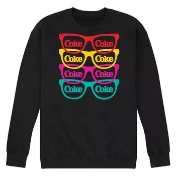 Мужской свитшот с рисунком CocaCola Sunglasses Licensed Character