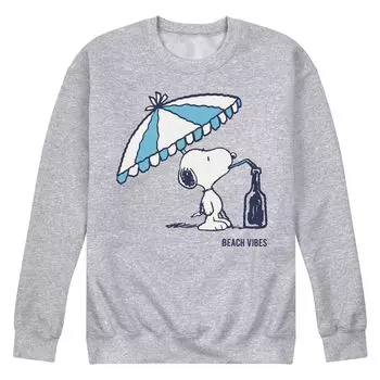 Мужской свитшот с рисунком Peanuts Snoopy Beach Vibes Licensed Character