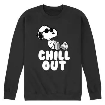 Мужской свитшот с рисунком Peanuts Snoopy Chill Out Licensed Character