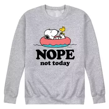 Мужской свитшот с рисунком Peanuts Snoopy Woodstock Nope Not Today Licensed Character