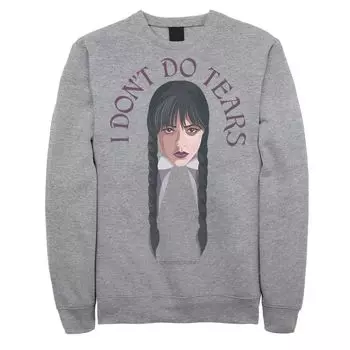 Мужской свитшот с рисунком Wednesday Don’t Do Tears Licensed Character