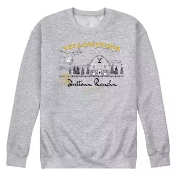 Мужской свитшот с рисунком Yellowstone Dutton Ranch Licensed Character