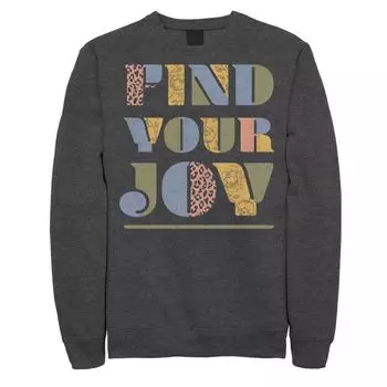 Мужской свитшот с текстовым наполнением Fifth Sun Find Your Joy Licensed Character
