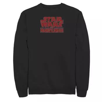 Мужской свитшот с текстовым наполнением и логотипом Star Wars: The Mandalorian