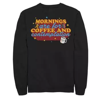 Мужской свитшот с типографским рисунком Stranger Things Coffee & Contemplation Licensed Character