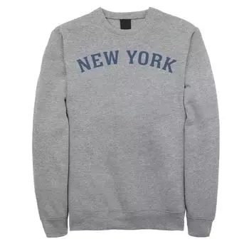 Мужской свитшот с типографским узором City Of New York Collegiate Licensed Character