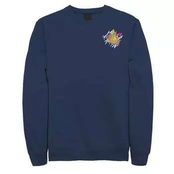 Мужской свитшот с треугольным логотипом Rocket Power в стиле ретро Licensed Character, синий