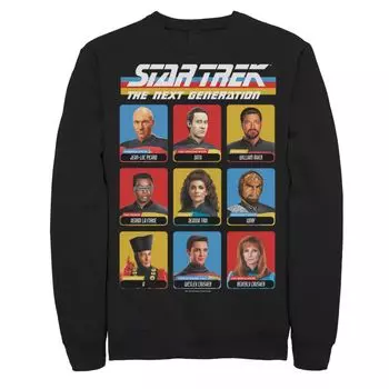 Мужской свитшот с участием актеров Star Trek Next Generation 9 Licensed Character