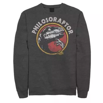 Мужской свитшот с юмором в стиле Парк Юрского периода Philosoraptor Pose Licensed Character
