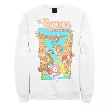 Мужской свитшот с винтажным плакатом Disney's Rescuers Down Under Cody Eagle Licensed Character