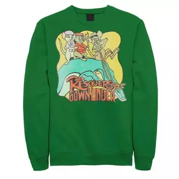 Мужской свитшот с винтажным плакатом Disney's The Rescuers Down Under Licensed Character