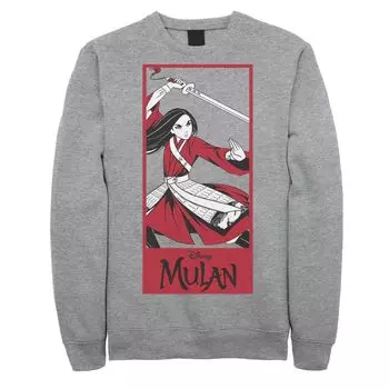 Мужской свитшот с вставкой Disney Mulan Live Action Mulan Action Pose Licensed Character