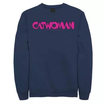Мужской свитшот с женской-кошкой DC Comics Licensed Character, синий