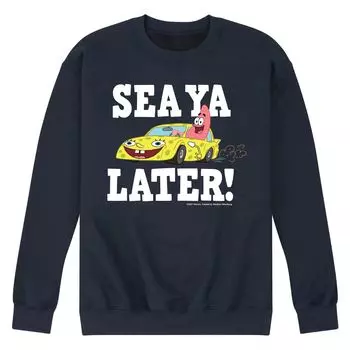 Мужской свитшот Sea Ya Later с изображением Губки Боба Квадратные Штаны Licensed Character
