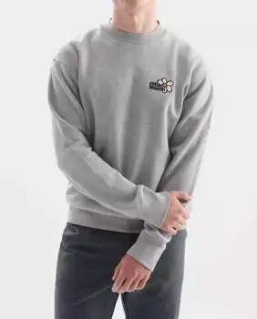 Мужской свитшот серого цвета с круглым вырезом Loreak Mendian, серый