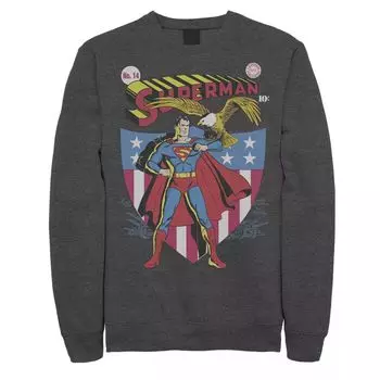 Мужской свитшот со звездами и полосками Супермена DC Comics