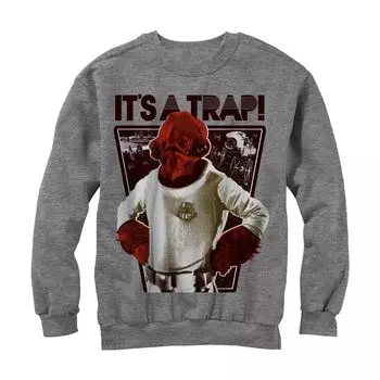 Мужской свитшот Star Wars Ackbar It’s A Trap Licensed Character