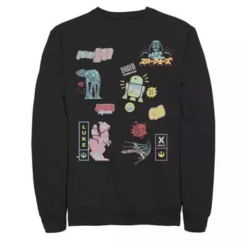 Мужской свитшот Star Wars Icon Glitch Array Licensed Character
