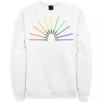 Мужской свитшот Star Wars Pride Rainbow Lightsabers Licensed Character