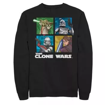 Мужской свитшот Star Wars: The Clone Wars Group Shot Box Up Licensed Character
