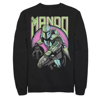 Мужской свитшот Star Wars: The Mandalorian Mando New Wave and Icon Licensed Character